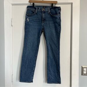 J. Crew medium wash slim boyfriend blue jeans denim women’s size 30 straight leg